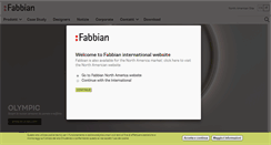 Desktop Screenshot of fabbian.com